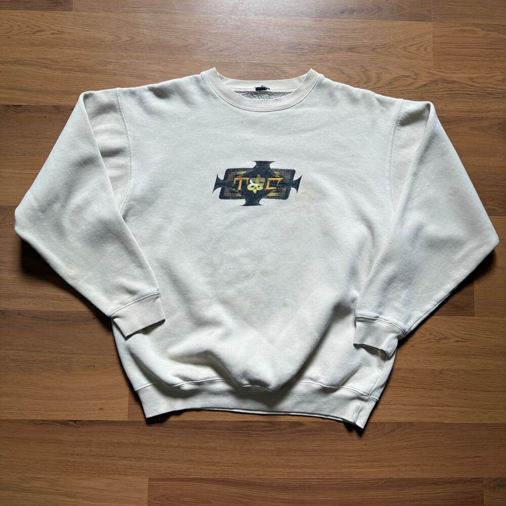 Vintage 90's T&C Surfing Company Designs Crewneck Pullover Sweatshirt Sz Large